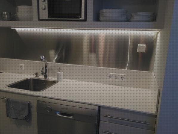 Review de plancha acero inoxidable pared cocina